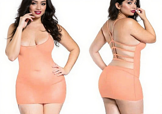 Babydoll Lingerie - Peach